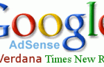 шрифт Google adsense